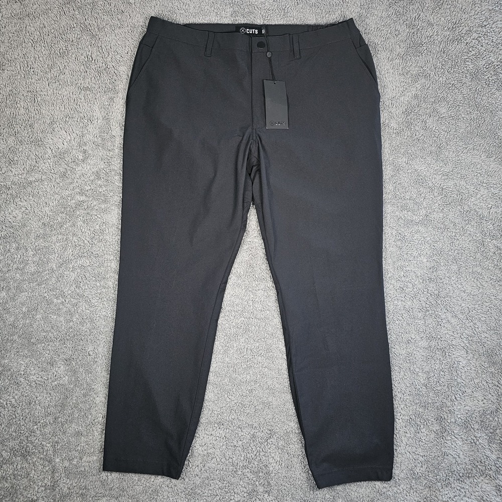 Cuts Clothing AO Jogger Pants Mens  2XL New Black Slim Fit Comfort Performance